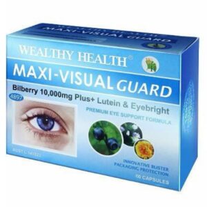 maxi-viual bilberry plus+ lutein & eyebright 30V, bổ mắt