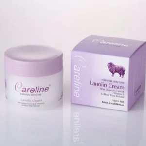 Careline Lanolin Cream with Grape Seed Oil & Vitamin E - 100mL