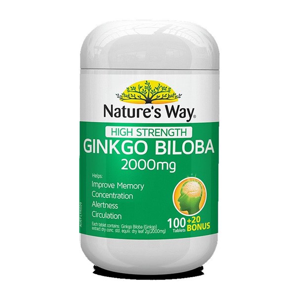 Nature’s Way High Strength Ginkgo Biloba 2000mg