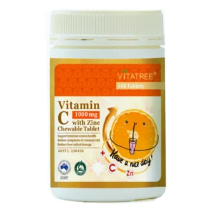 Vitatree-Vitamin C 1000mg Plus Zinc 100 Tablets
