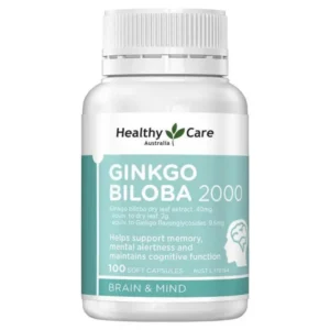 Healthy Care Gingko Biloba 2000mg 100 Softgel Capsules
