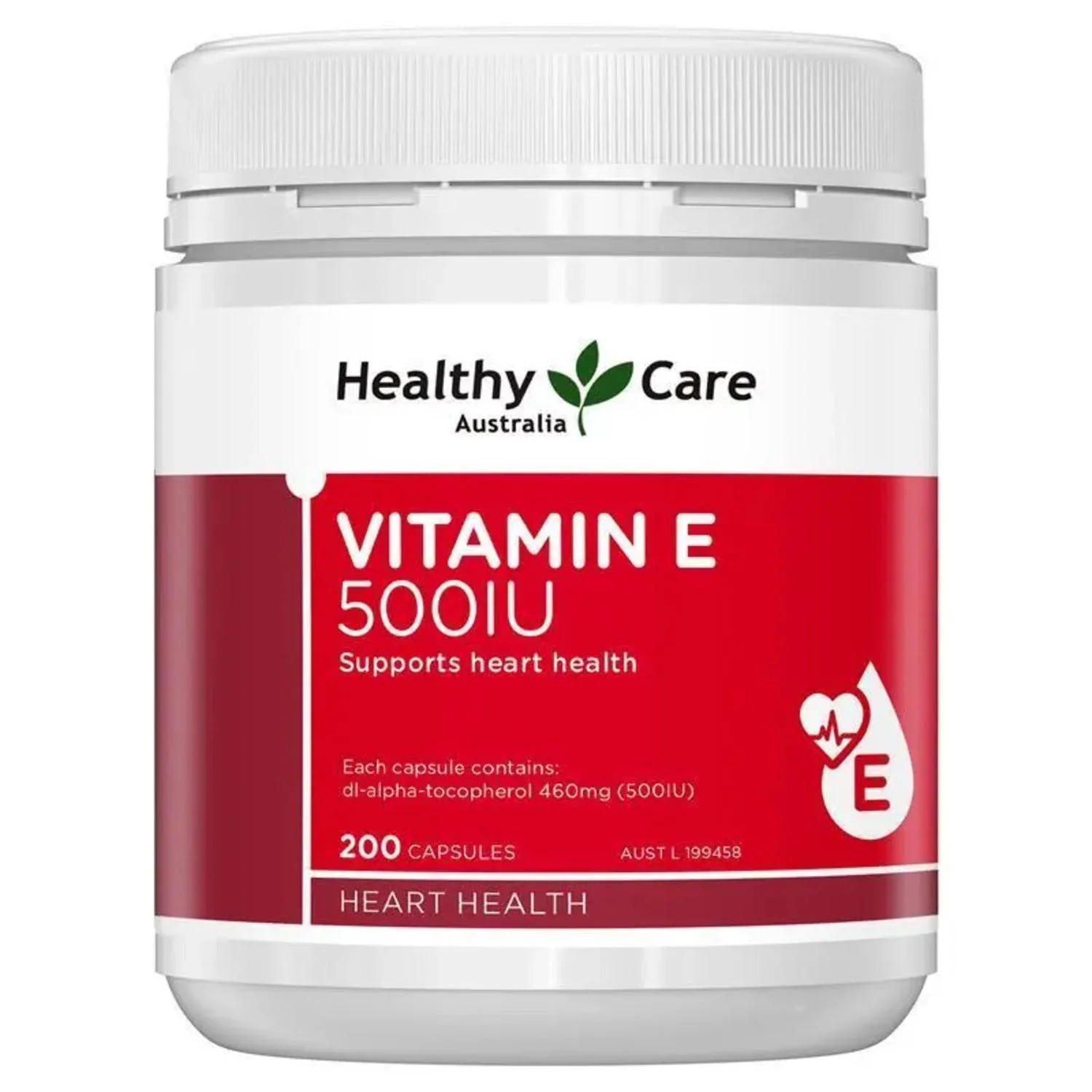 Healthy Care Vitamin E 500 IU 200 tables