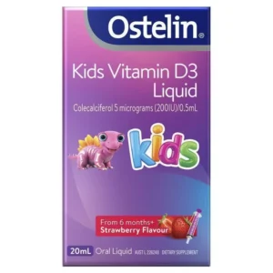 Ostelin Vitamin D Liquid Kids Strawberry Flavour 20mL