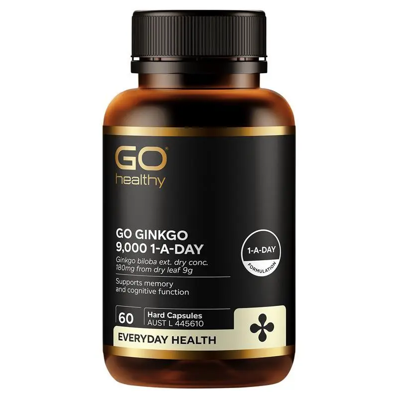 GO Healthy Ginkgo 9000 1-A-DAY 60 Capsule
