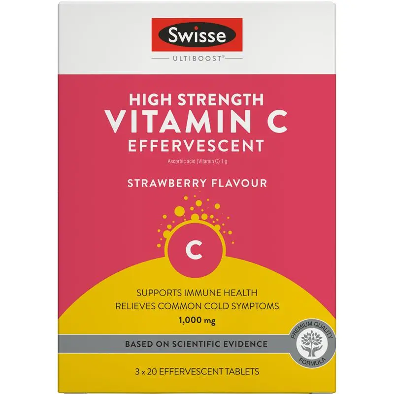 Swisse Vitamin C 60 Effervescent Tablets