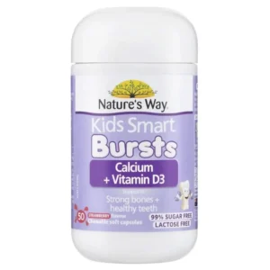 Nature's Way Kids Smart Calcium + Vitamin D3 50 Chewable Soft Capsules