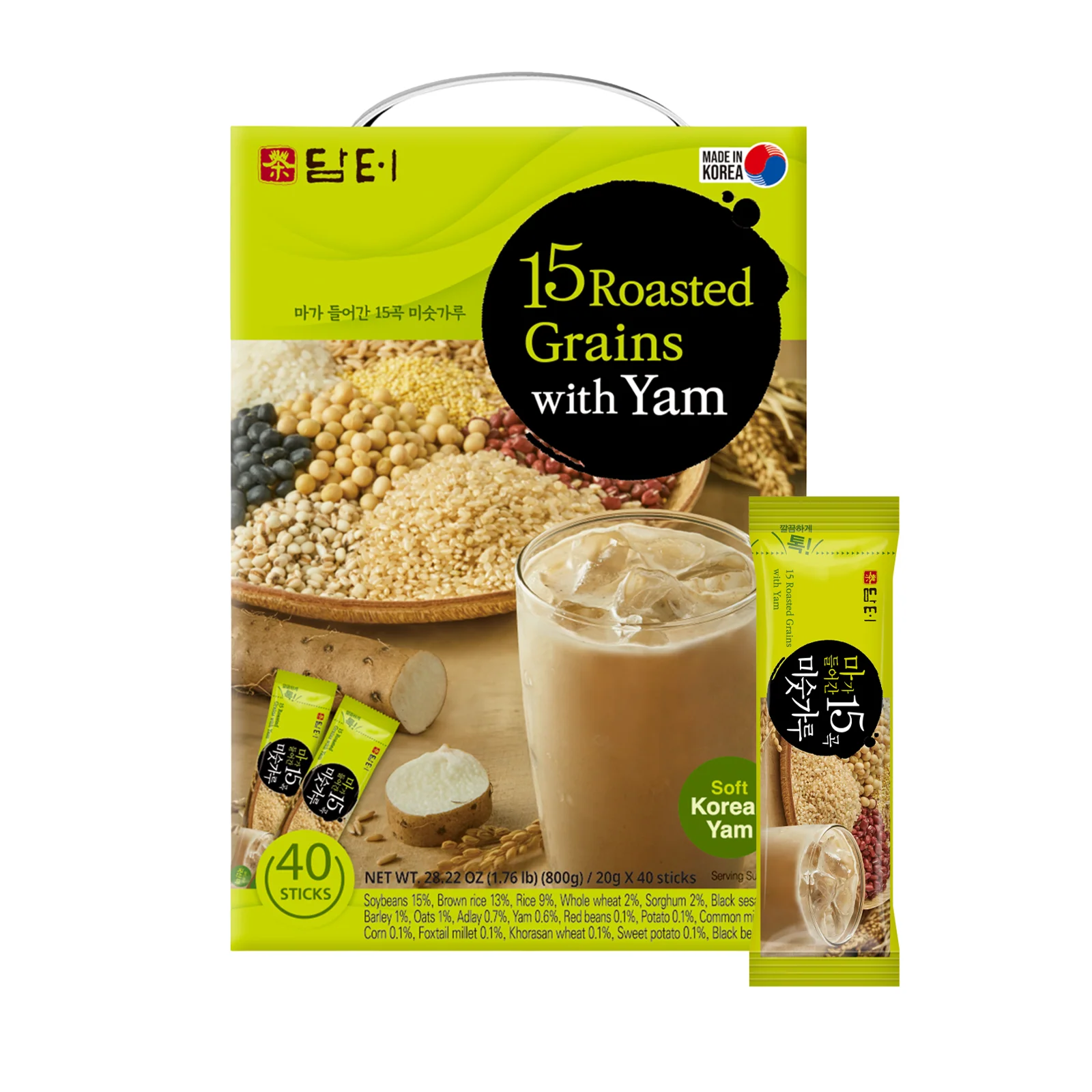 15 Roasted Grains with Yam (Korean Misugaru) – 40 Sticks