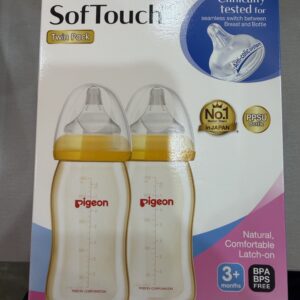 Pigeon SofTouch Bottle PP 240ml Twin Pack