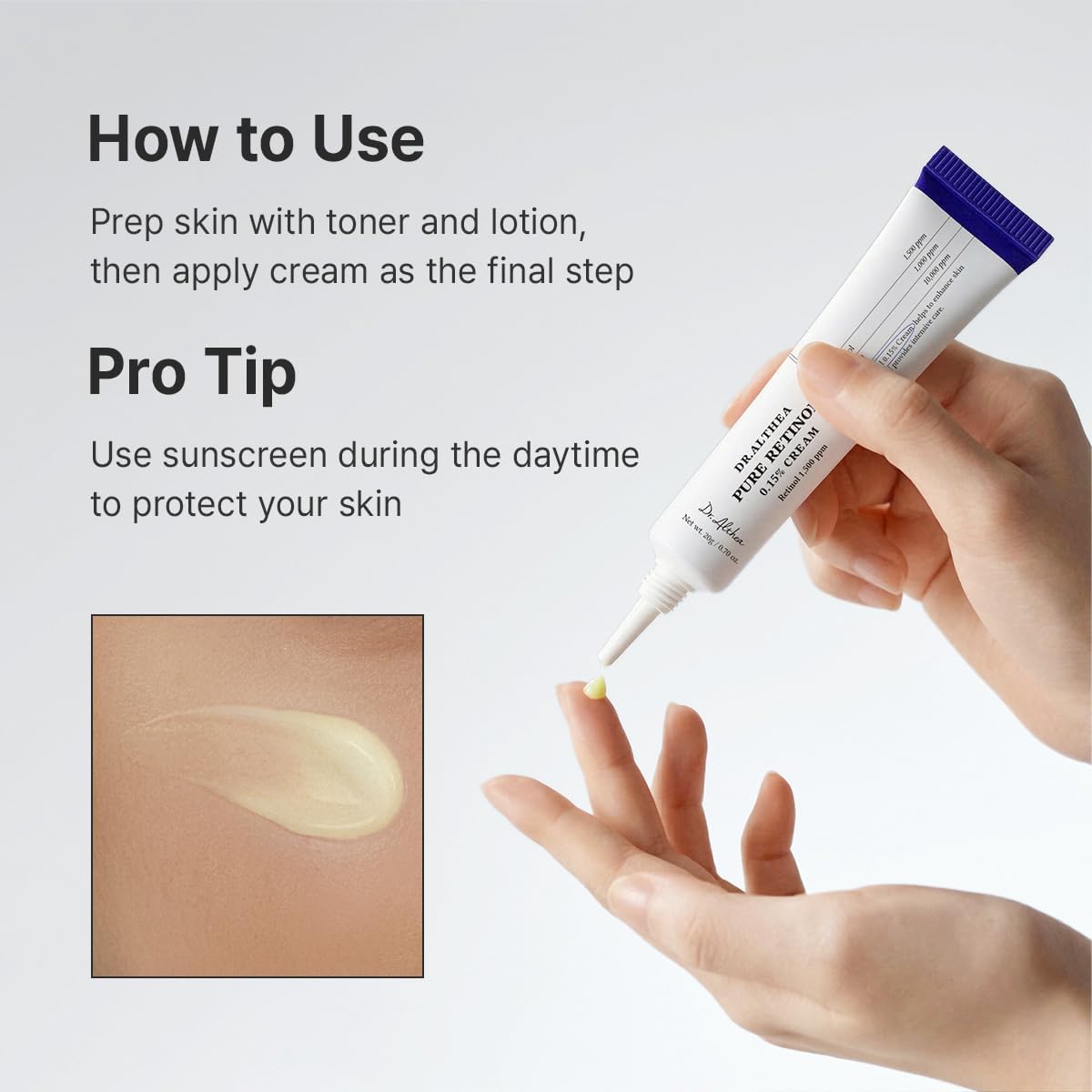 Dr Althea Pure Retinol 0.15% Cream 20g - Image 2