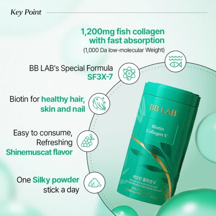 BB LAB Intensive Biotin Collagen V 30 Sticks (2 g each) - Image 4