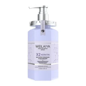 Weilaiya X2 Keratin Multi Effect High Gloss Hair Mask & Free mini sachets